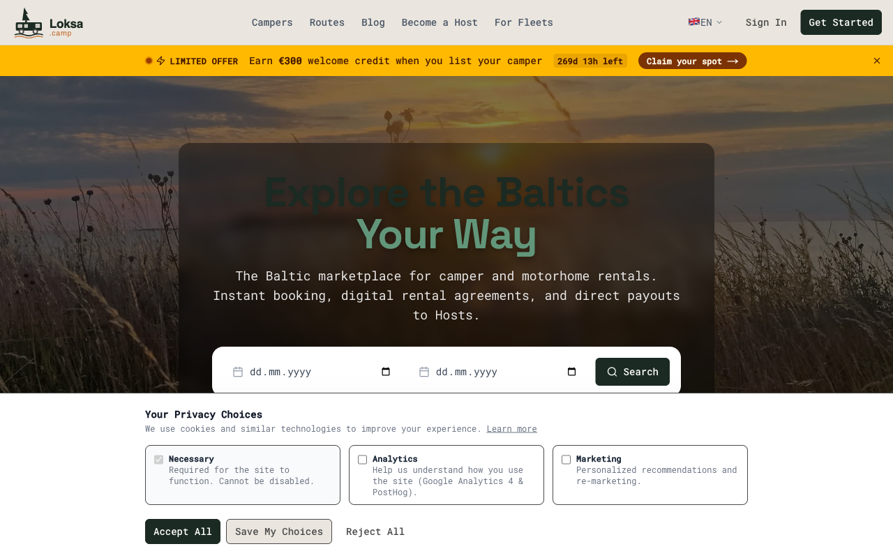 loksa.camp — live site